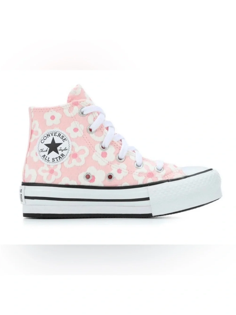 Converse pink floral platform chuck Taylor donut glaze